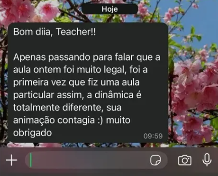 Depoimento de aluno 10