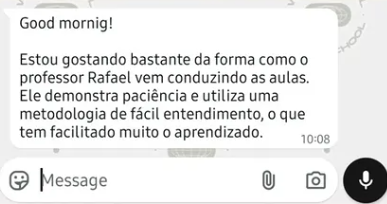 Depoimento de aluno 12