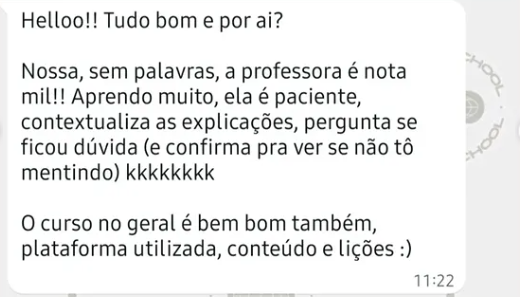 Depoimento de aluno 7